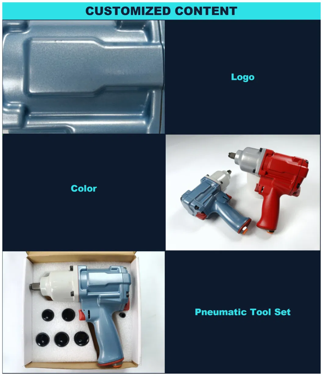 Lightweight Mini Type Air Impact Wrench 1/2 Inch Pneumatic Tool